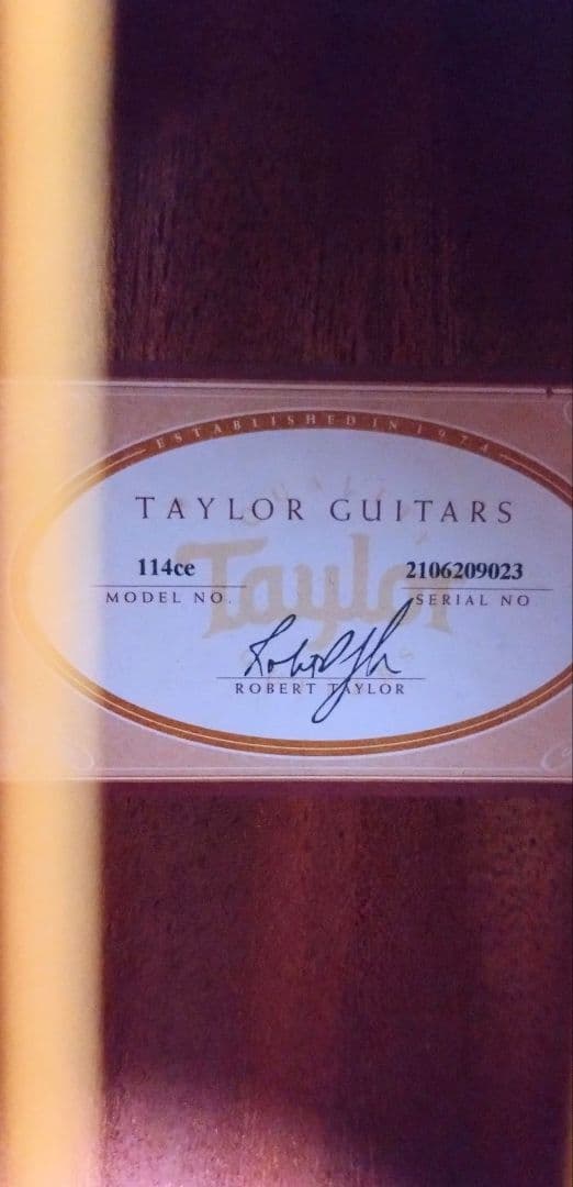 K*様 【中古品】Taylor アコースティックギター114ce es2(エレア