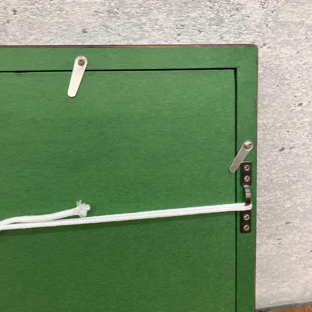 昭和レトロ 西陣織り 縁起物 七福神 刺繍画 額縁 額装 木製フレーム 壁掛け