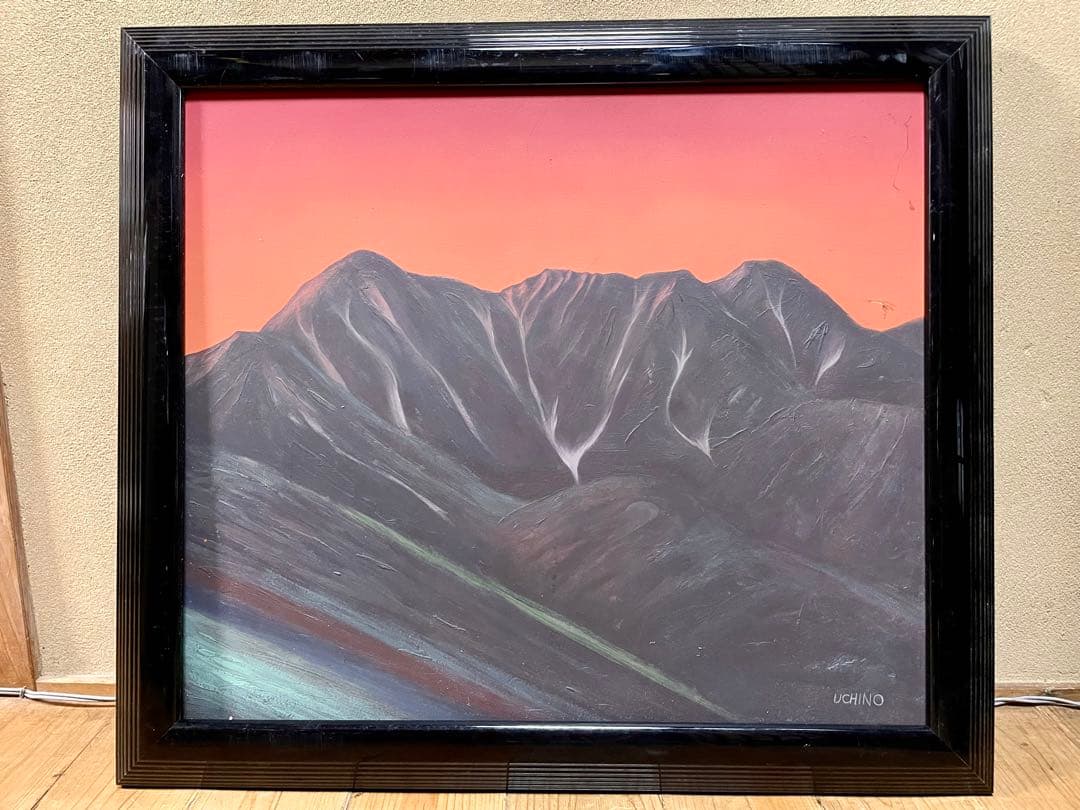 【内野郁夫】油絵「夕影」F10号