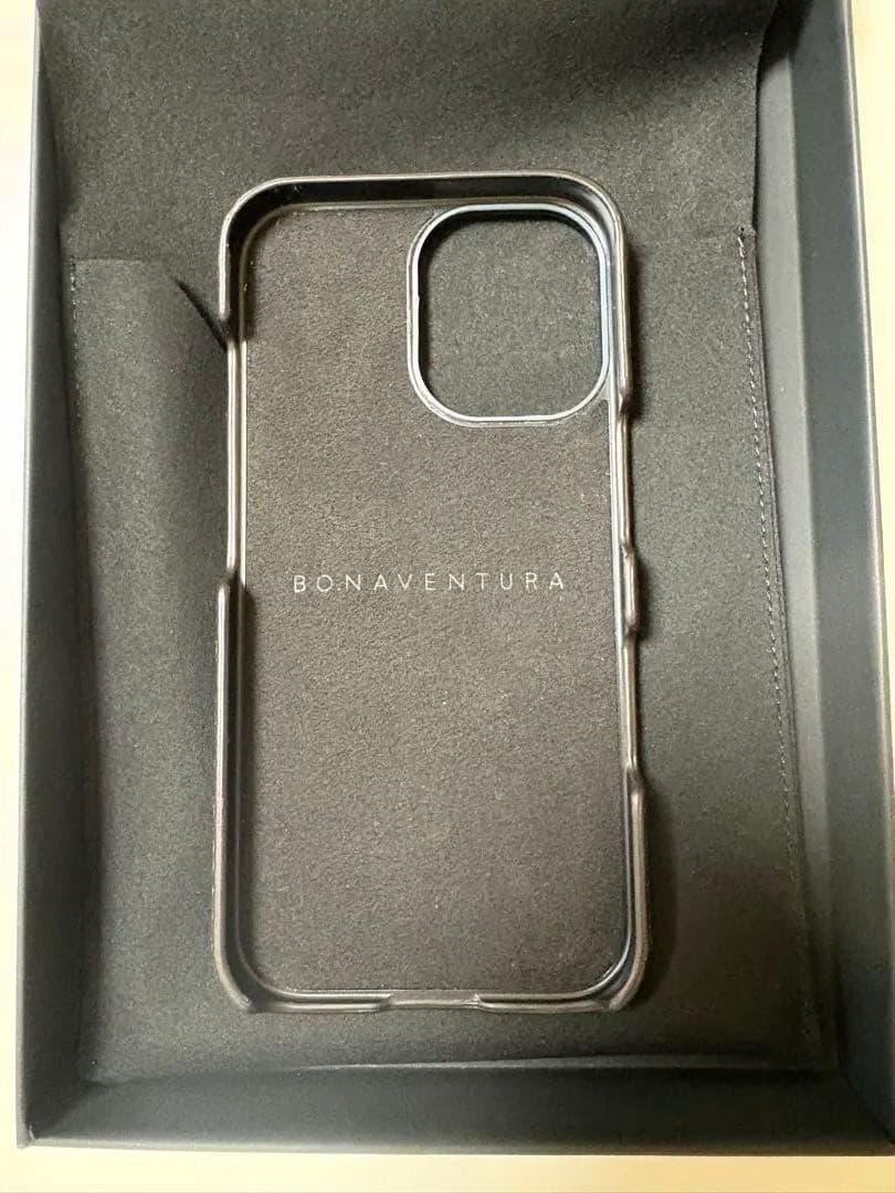BONAVENTURA iPhone16 ケース チャコールグレー