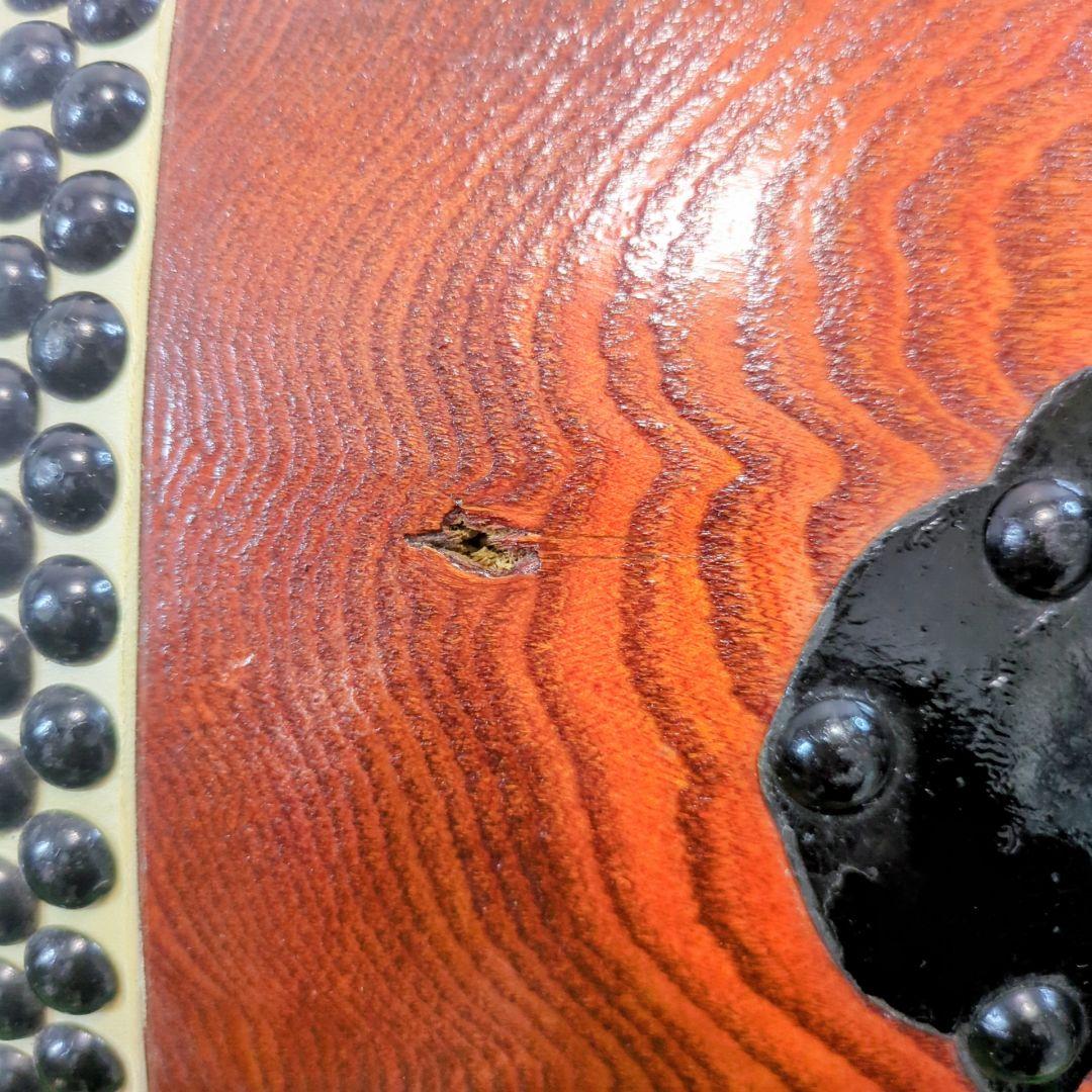 和太鼓 1尺1寸 　一本繰り抜き 如輪杢 希少品