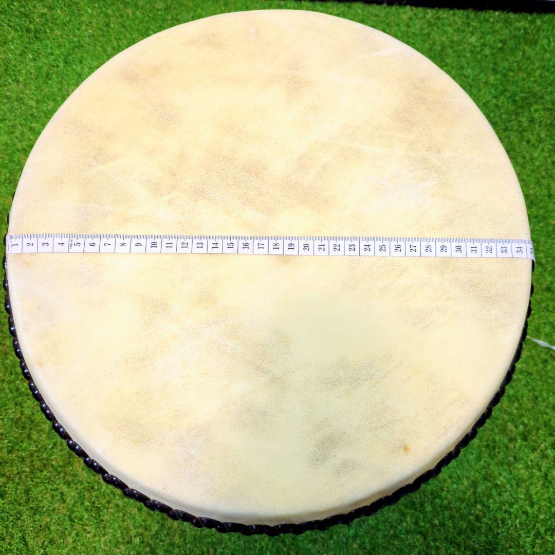 和太鼓 1尺1寸 　一本繰り抜き 如輪杢 希少品