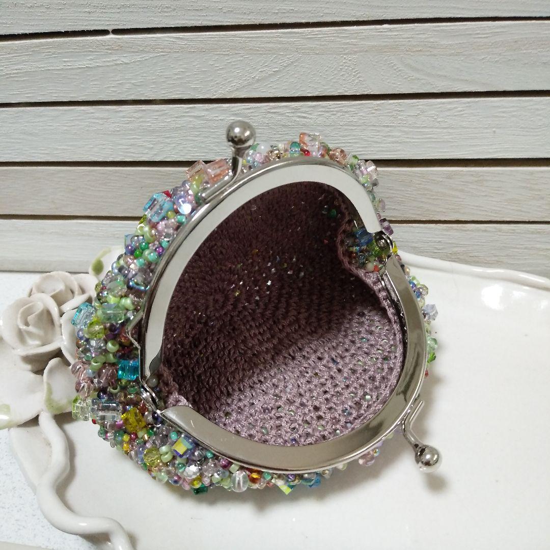 ココサヨ　　　　　　　ハンドメイドビーズがま口