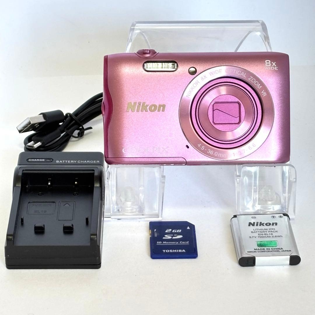 【美品】Nikon coolpix A300 ニコン　コンデジ　SDカード付