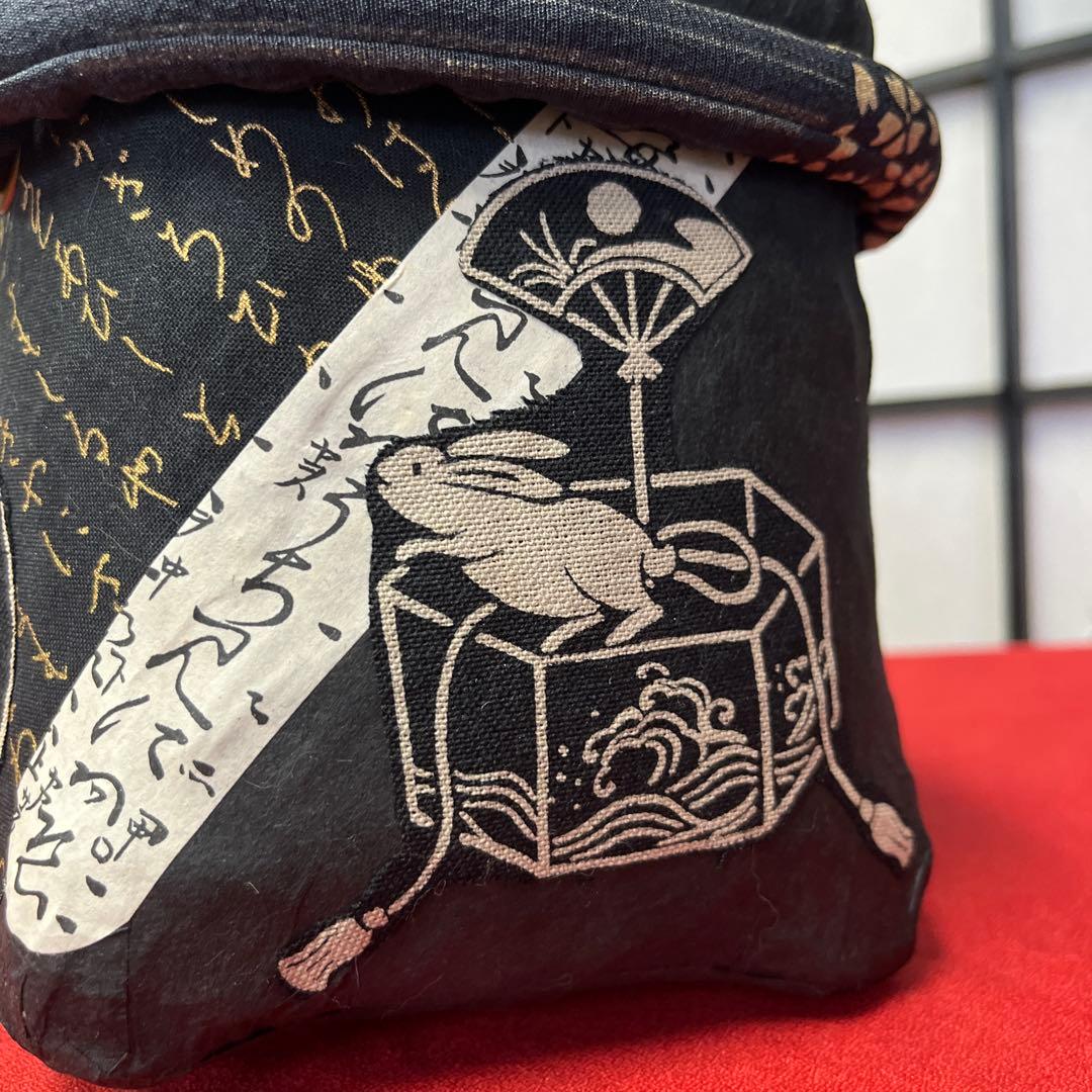 和兎 一閑張り バッグ かごバッグ ハンドバッグ 和柄 かわいい 日本