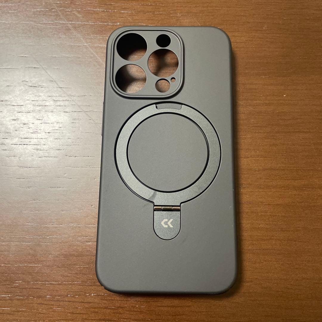 iPhone 15 Pro用 スマホケース 超強磁力 MagSafe対応 黒