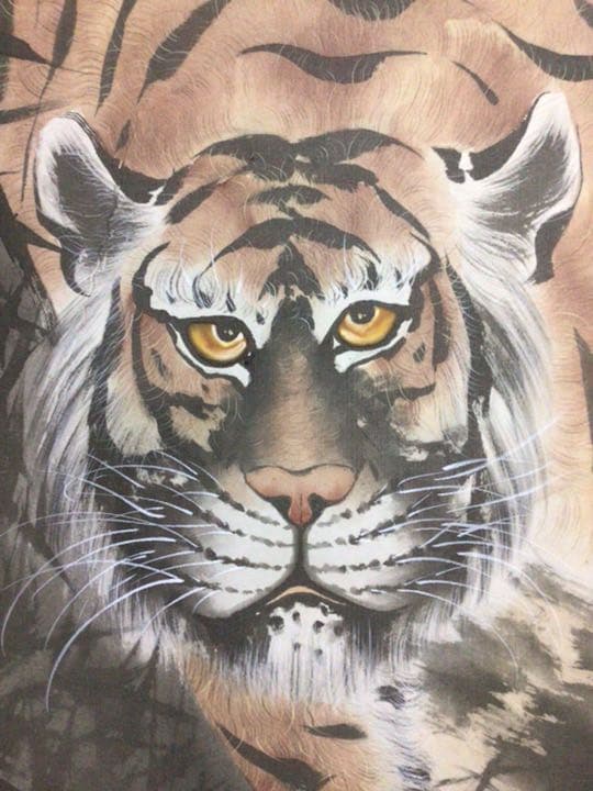 掛け軸　トラこっわ！　箱無し