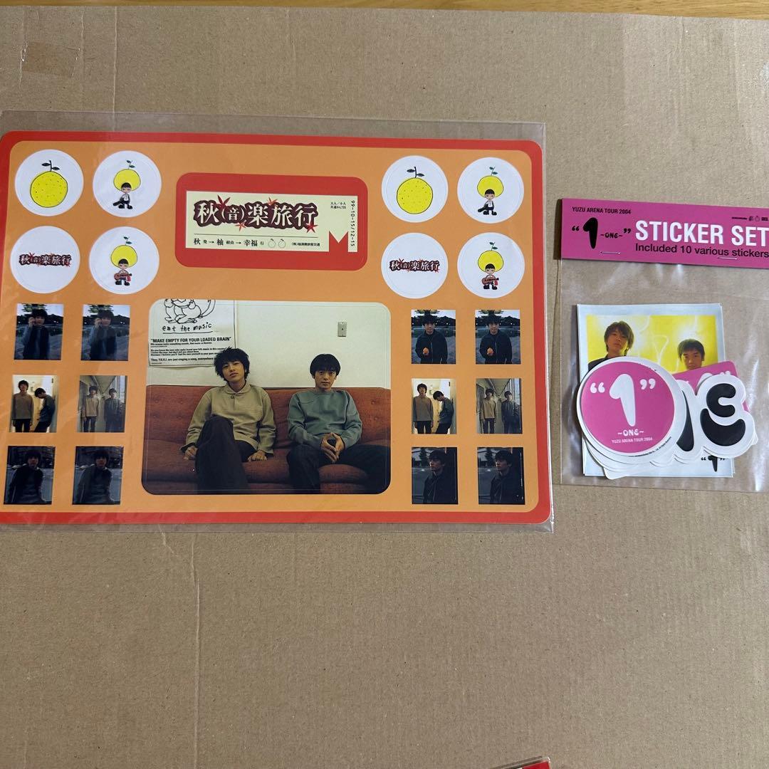 【当時物】1999年〜　ゆず　ステッカー　シール　15シート　北川悠仁　岩沢厚治