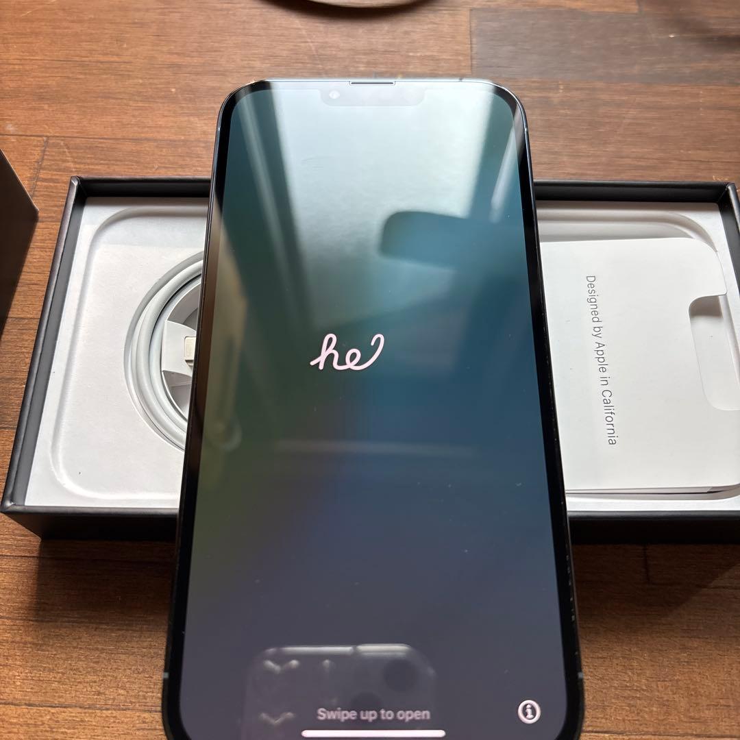 美品 iPhone 13 Pro Max 128GB シエラブルー