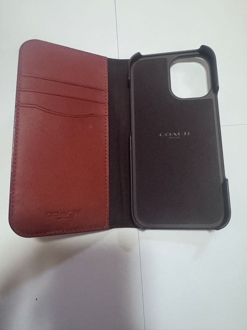iPhone 16 ケース 手帳型 フォリオ Folio Case 正規品コーチ