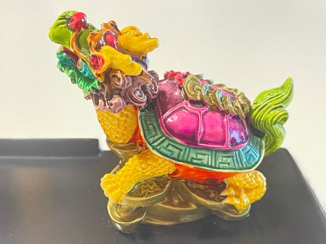 未使用保管品台湾お土産風水龍亀(ロングイ)置物