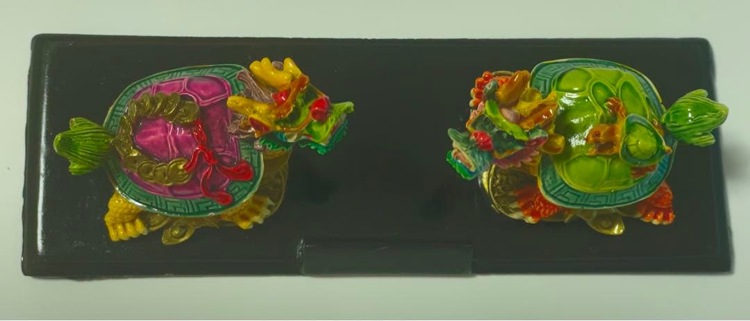 未使用保管品台湾お土産風水龍亀(ロングイ)置物