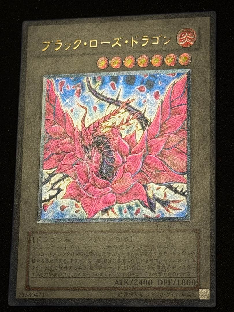 【超極美品】ブラック・ローズ・ドラゴン レリーフ