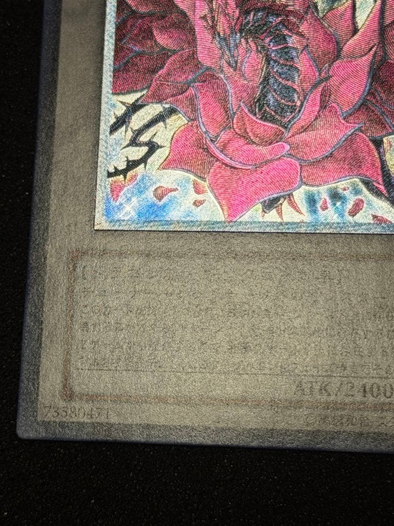 【超極美品】ブラック・ローズ・ドラゴン レリーフ