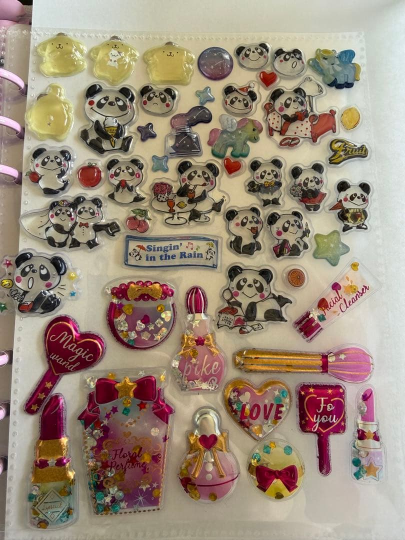 A5シール帳完成版シール帳 完成品 ボンボンドロップシール