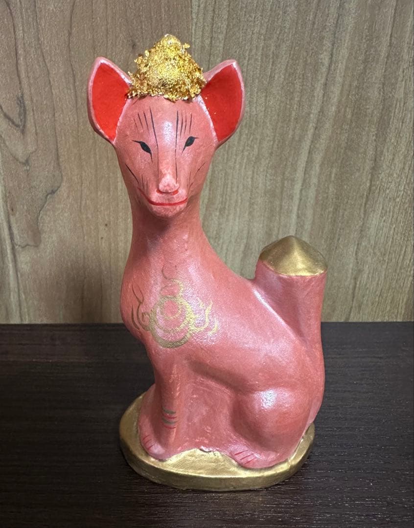 お稲荷様のお狐さん 置物 2体セット