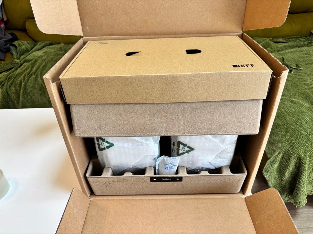 KEF LSX Ⅱ ワイヤレスHiFiブックシェルフスピーカー カーボンブラック