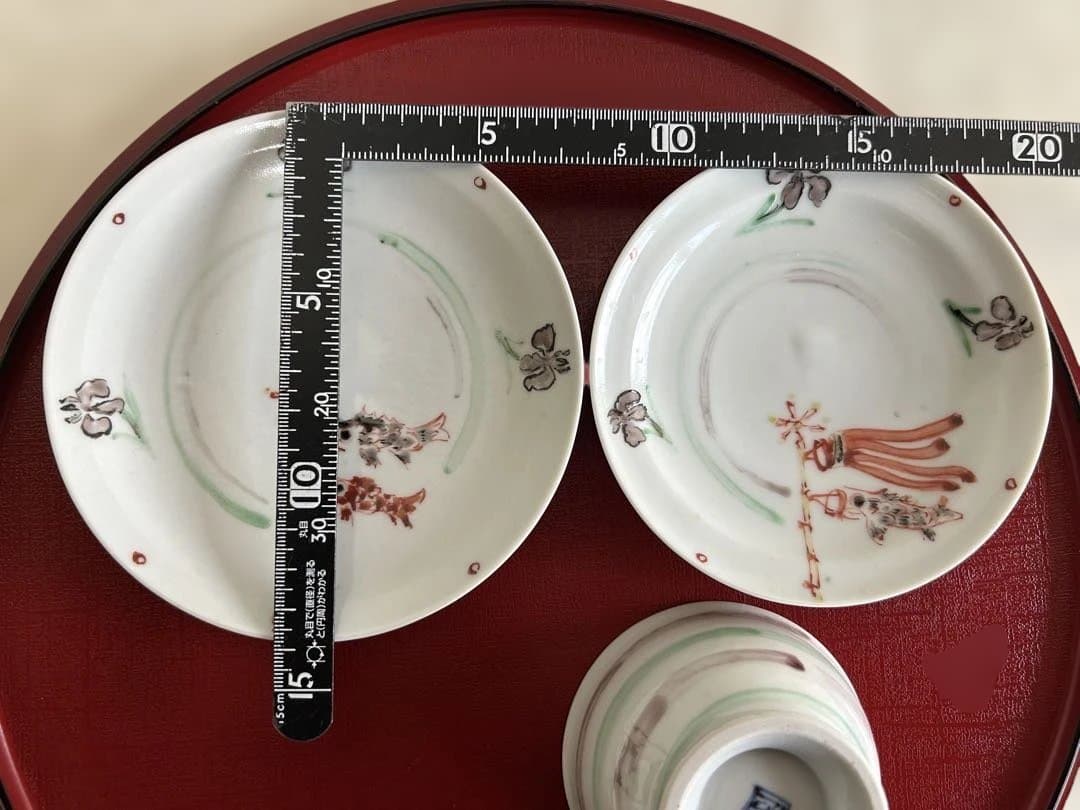 工房イクコ　端午の節句　こどもの日　食器セット木箱入り