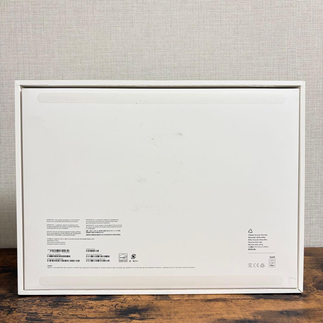 MacBook Pro 14インチ M4 メモリ24GB SSD1TB