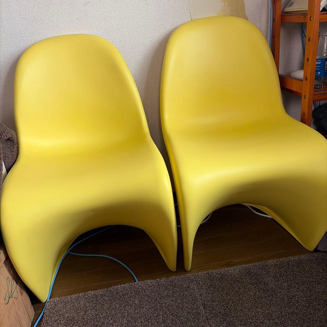 【vitra正規品】パントンチェア イエロー　1/2