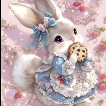 ハンドメイド　オーダー受付ページ　　♡クッキーうさぎ　パネル♡