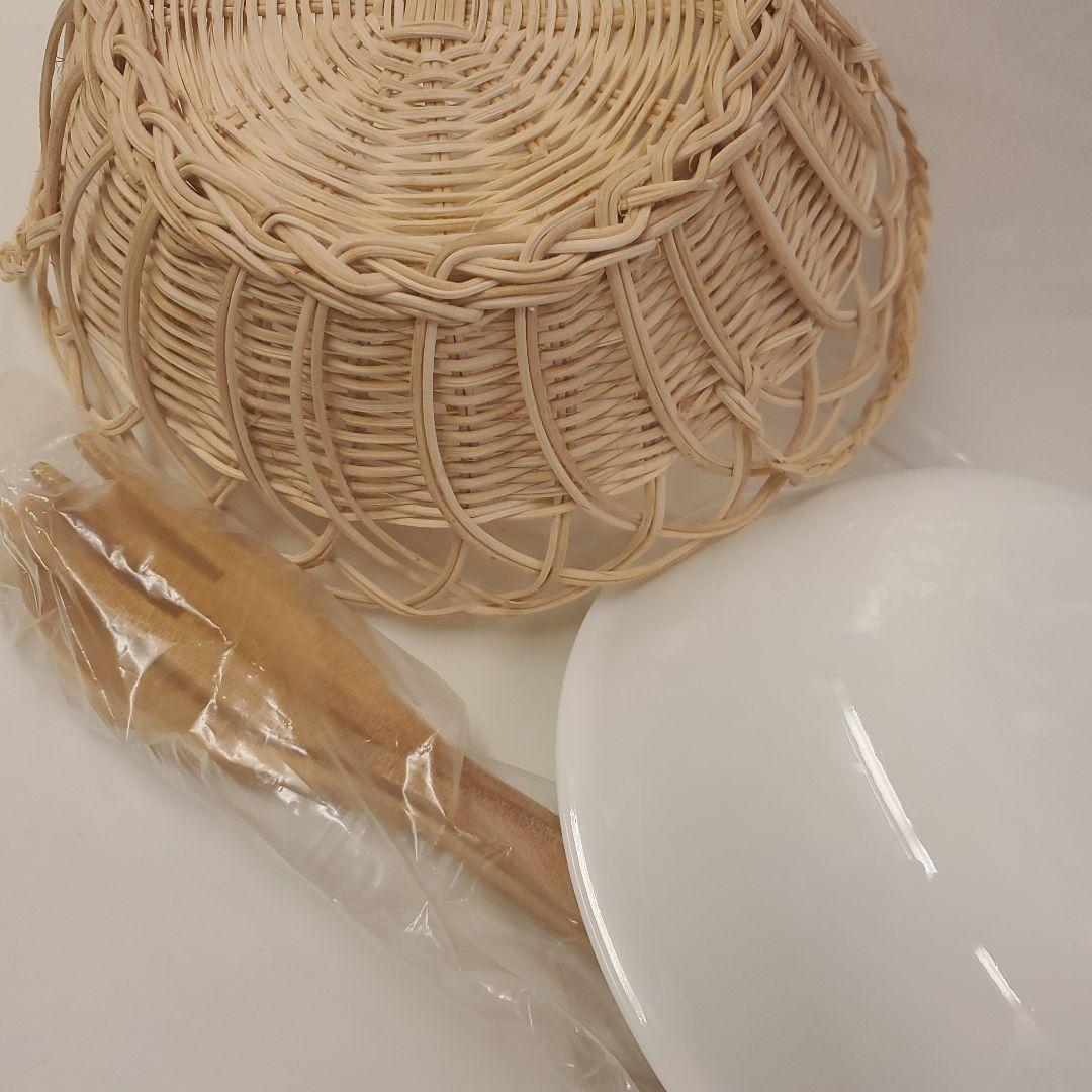 【新品未使用】コレール　プリティフルーツ　サラダボウル　◎カゴ、木製ヘルパー付き