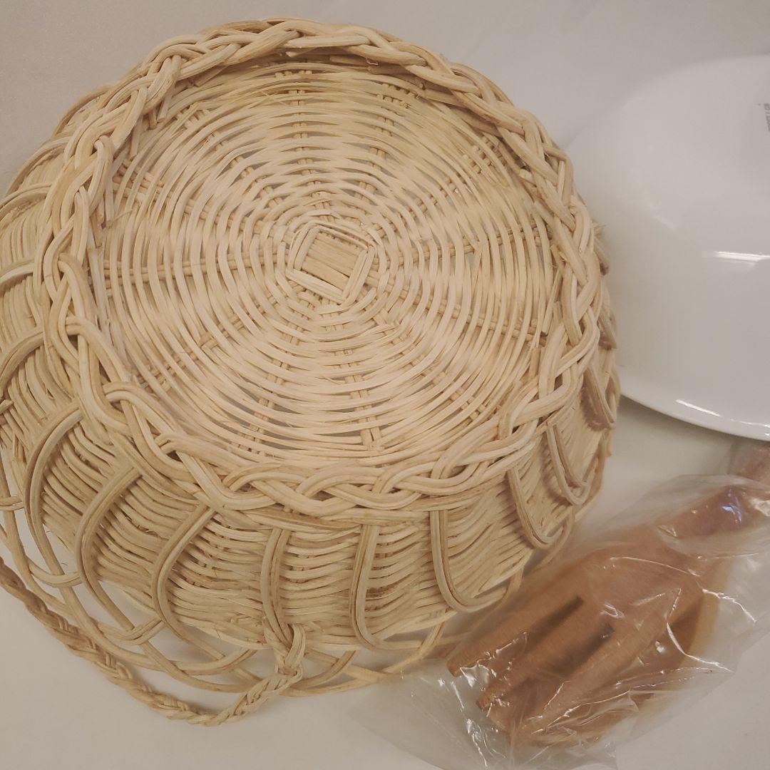 【新品未使用】コレール　プリティフルーツ　サラダボウル　◎カゴ、木製ヘルパー付き