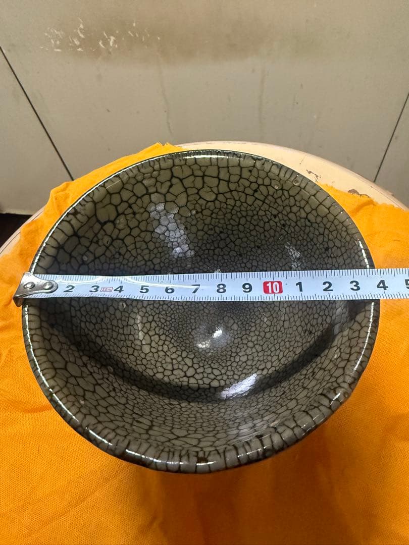 薩摩 龍門司焼蛇蝎釉 茶碗 抹茶碗 茶道具