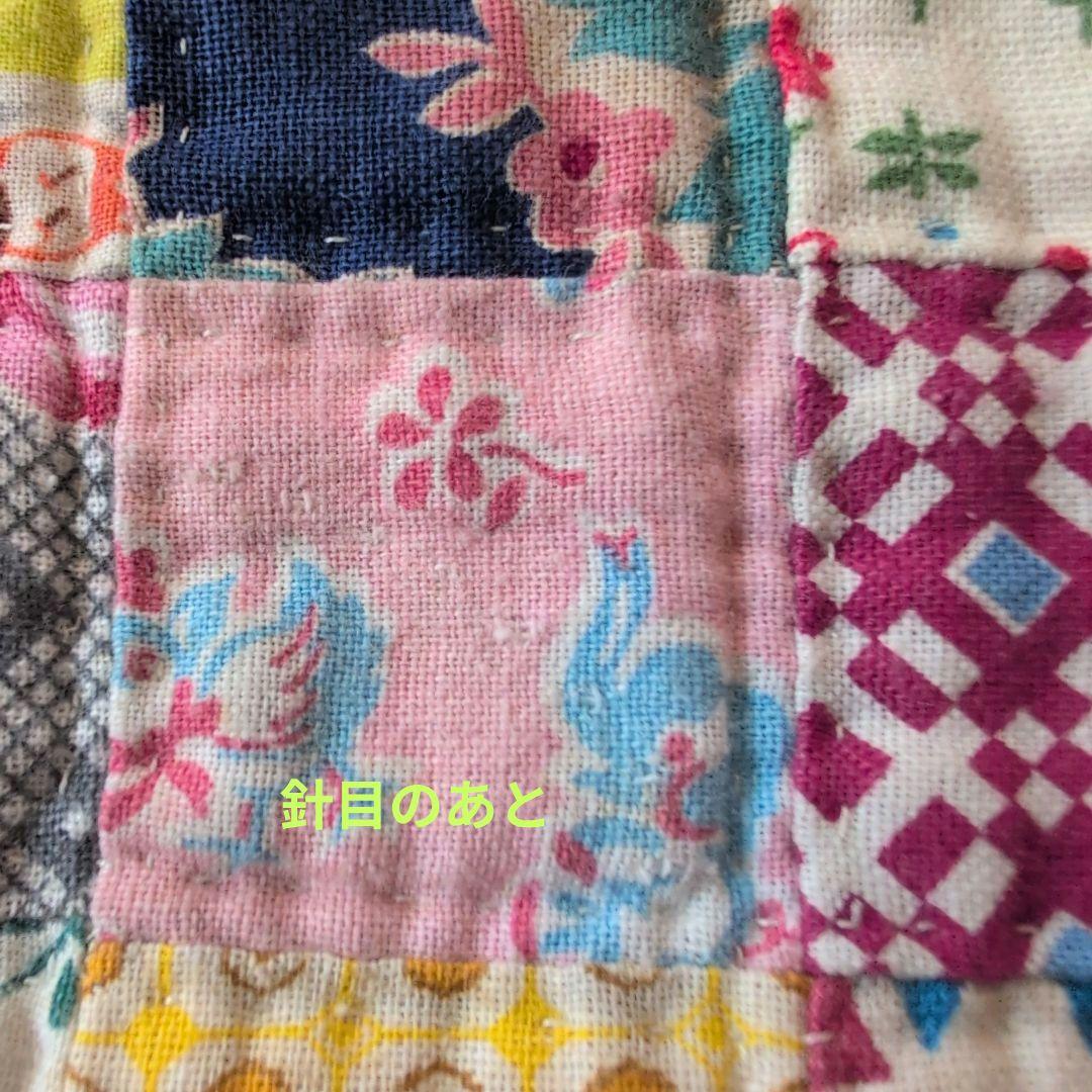 パッチワークキルト　フィードサック　トートバッグ　ハンドメイド