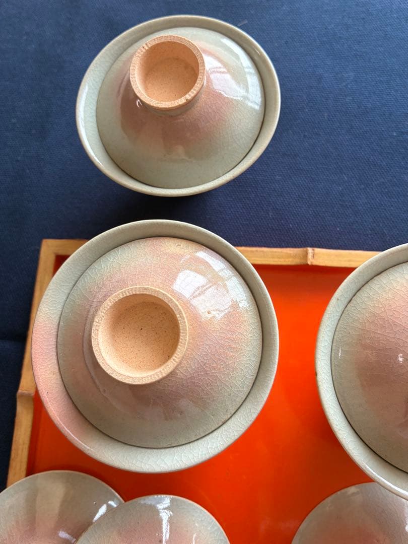 煎茶茶碗六客（すすり茶）