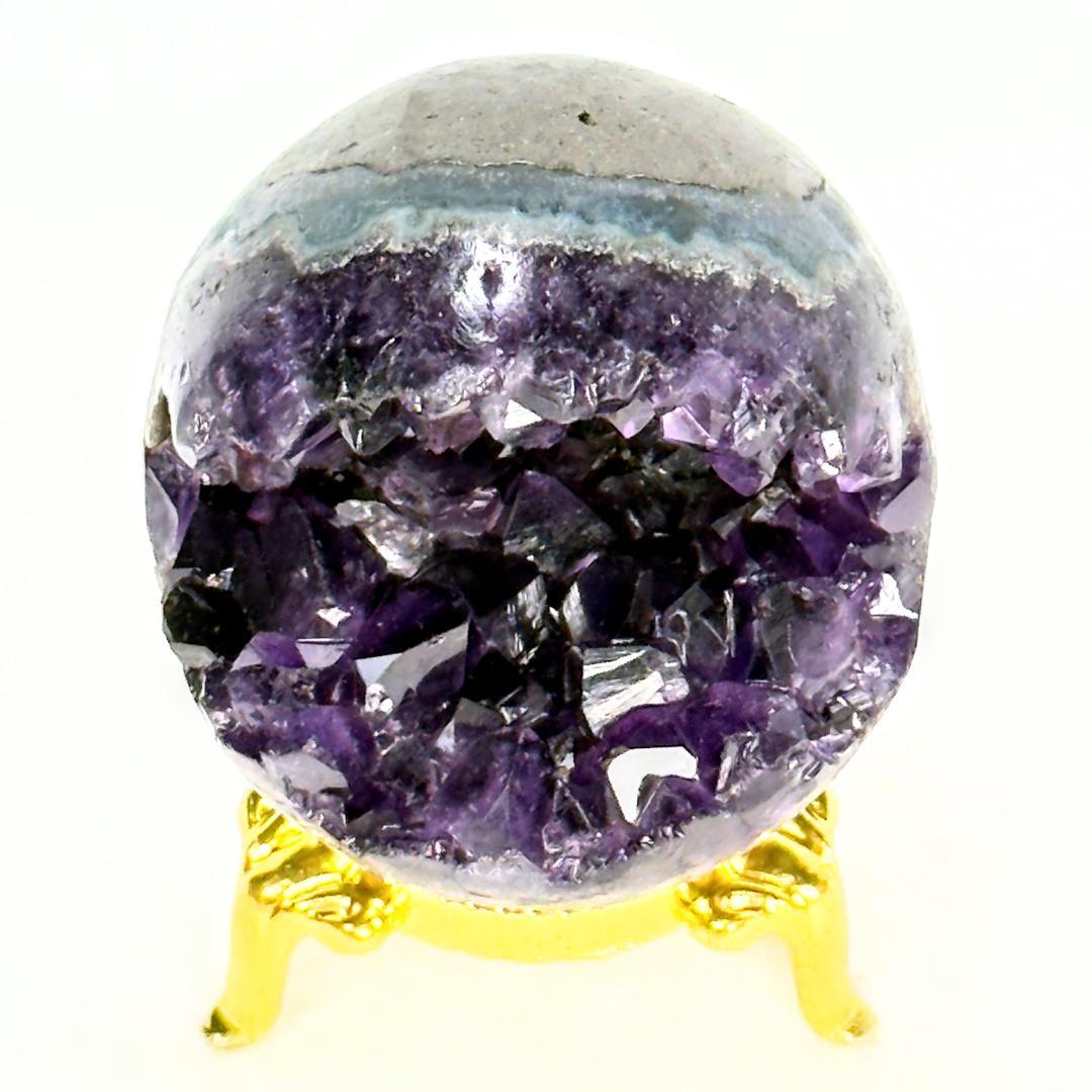 球体・ウルグアイアメジストドーム　台座付き　産地：ウルグアイ
