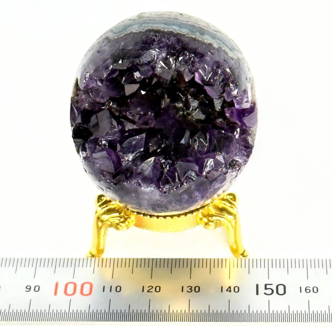 球体・ウルグアイアメジストドーム　台座付き　産地：ウルグアイ