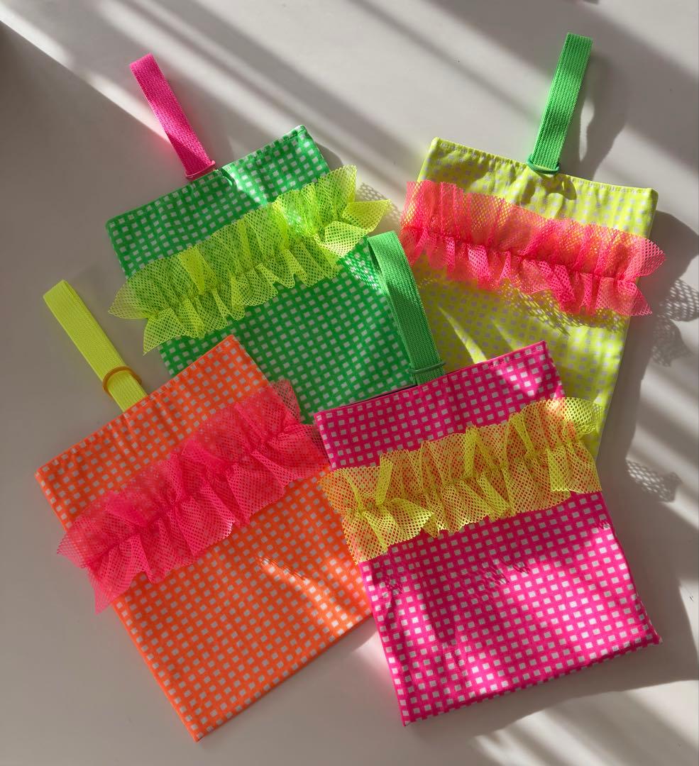 入園入学 レッスンバッグ フリル 体操着入れ 上靴入れ［保育園、幼稚園、小学校］