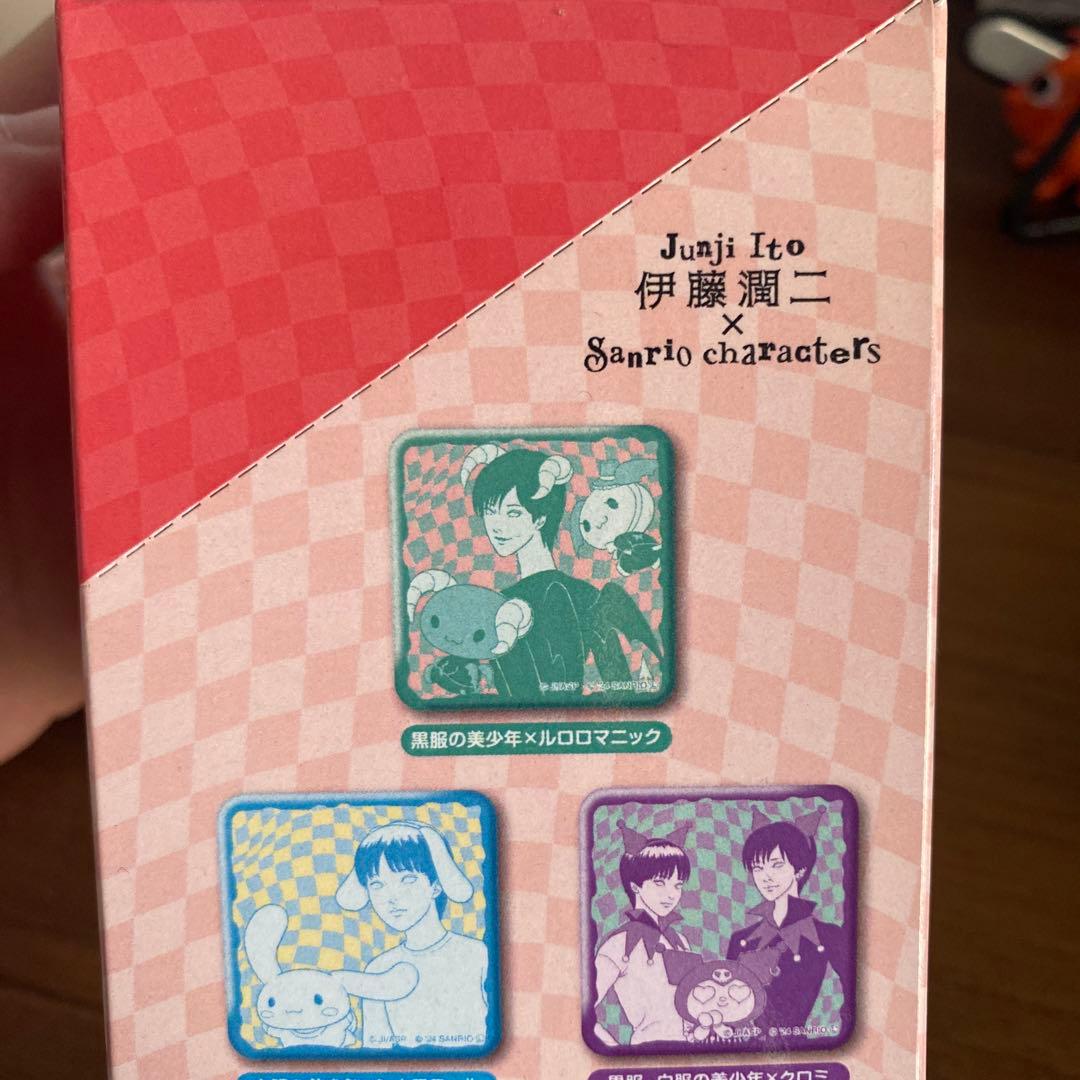 伊藤潤二×サンリオ スクエア缶バッジ 全6種セット