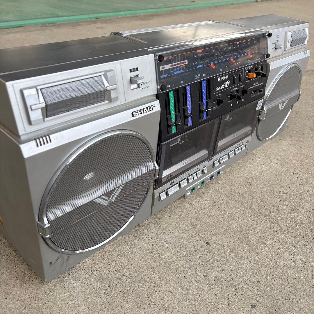 昭和レトロ SHARP GF-757 ラジカセ 動作品