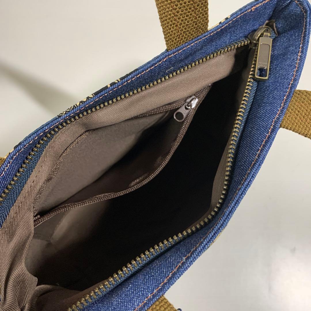 備後デニム×時代小紋柄　リュック＆トートバッグ　2点セット　日本製　新品未使用品