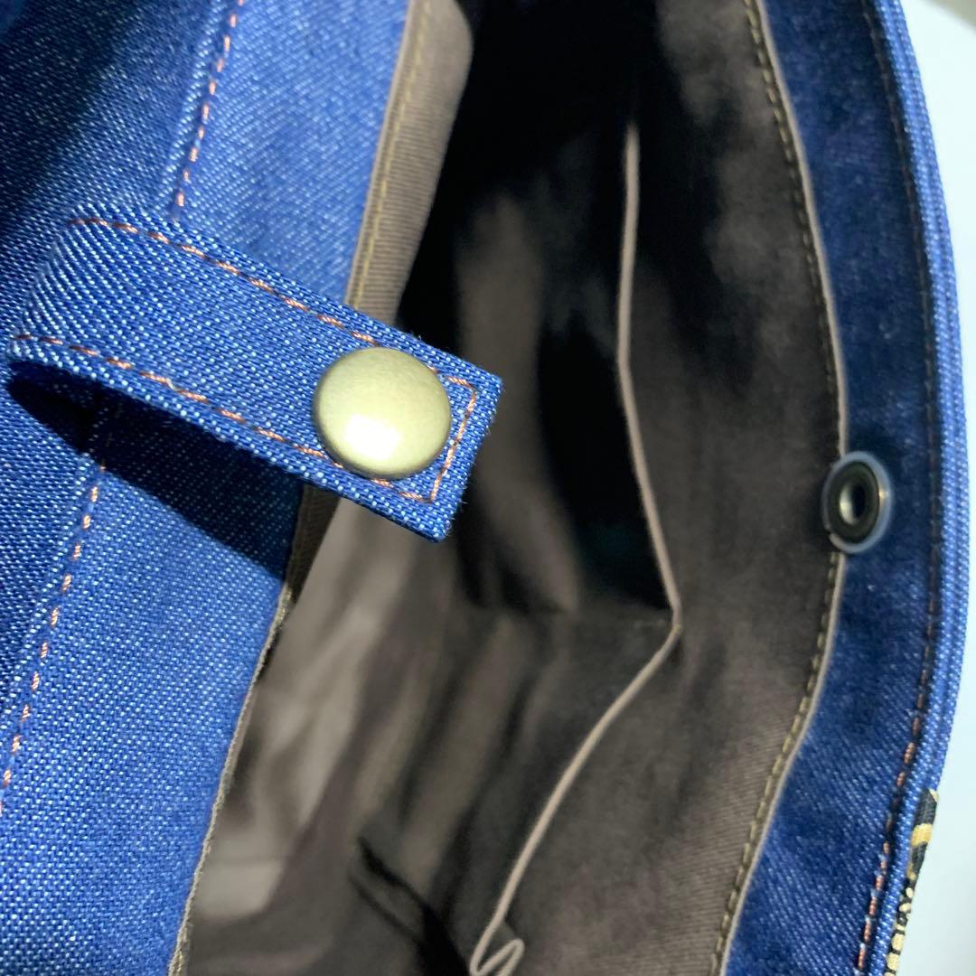 備後デニム×時代小紋柄　リュック＆トートバッグ　2点セット　日本製　新品未使用品