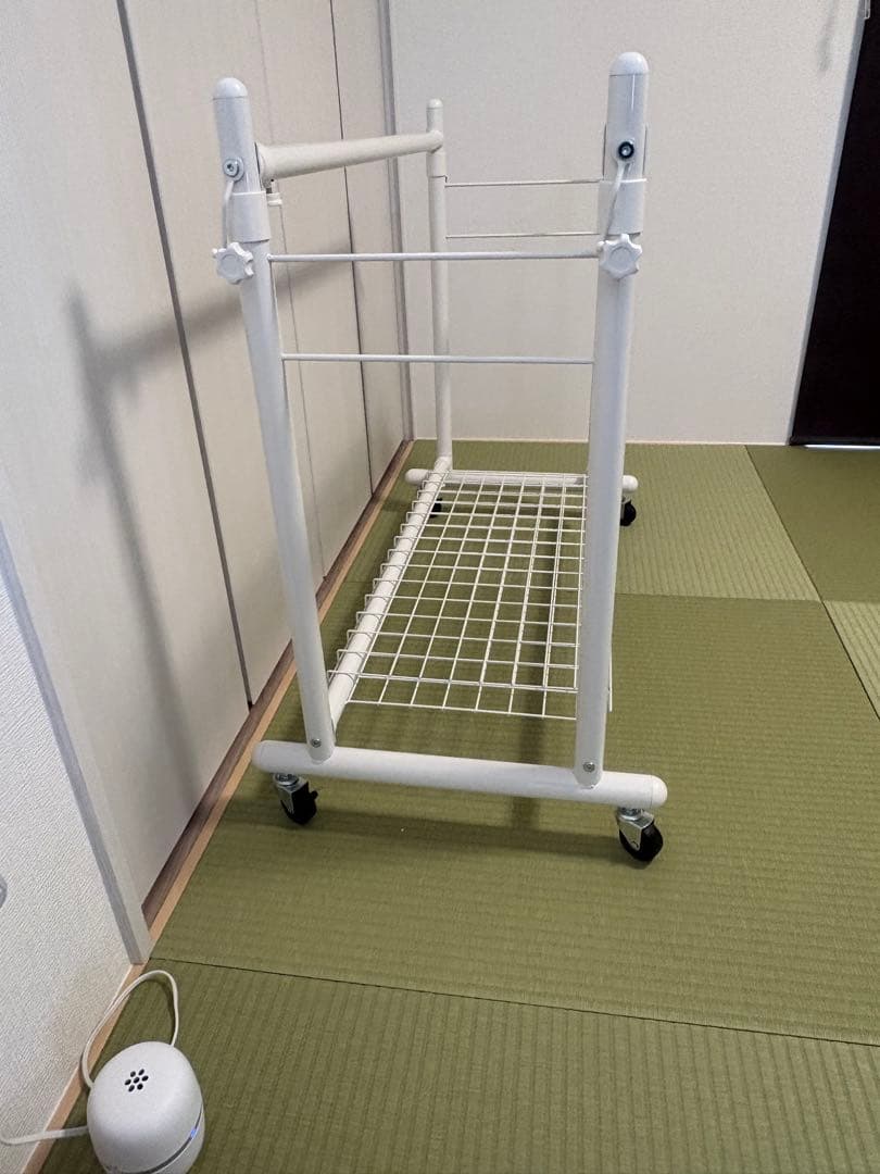 ニッセン　ハンガーラック 頑丈伸縮ハンガー（押入れ）押入れ収納　頑丈