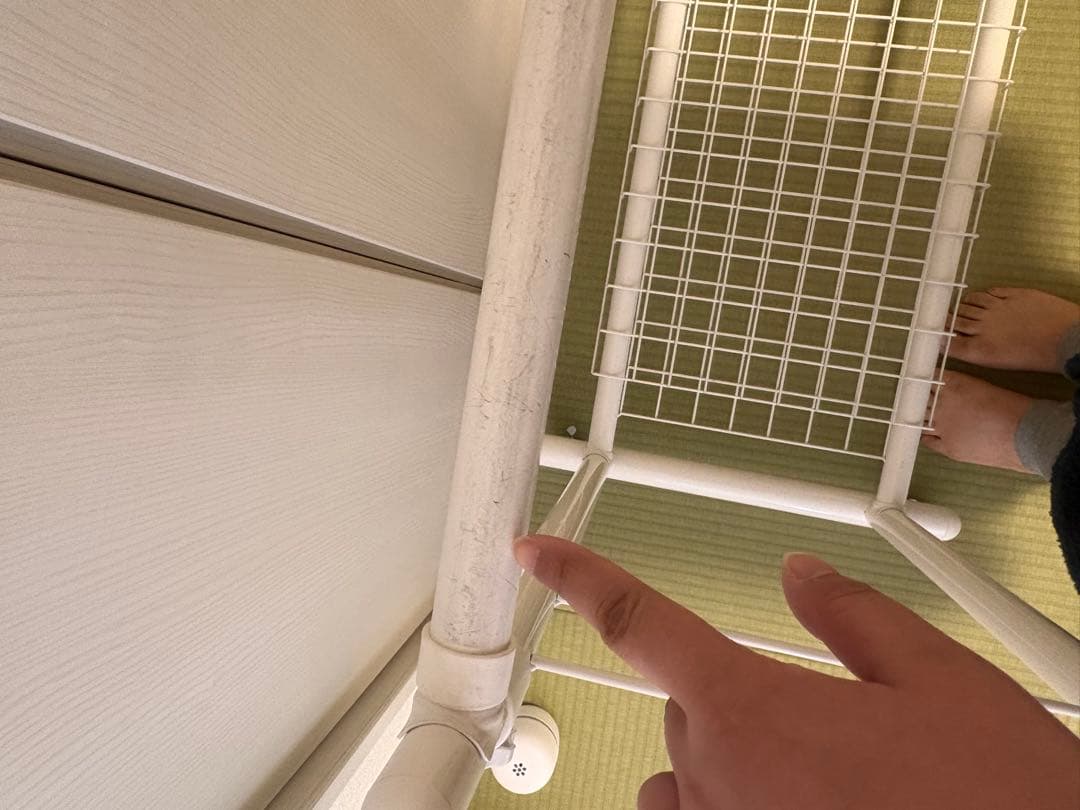 ニッセン　ハンガーラック 頑丈伸縮ハンガー（押入れ）押入れ収納　頑丈