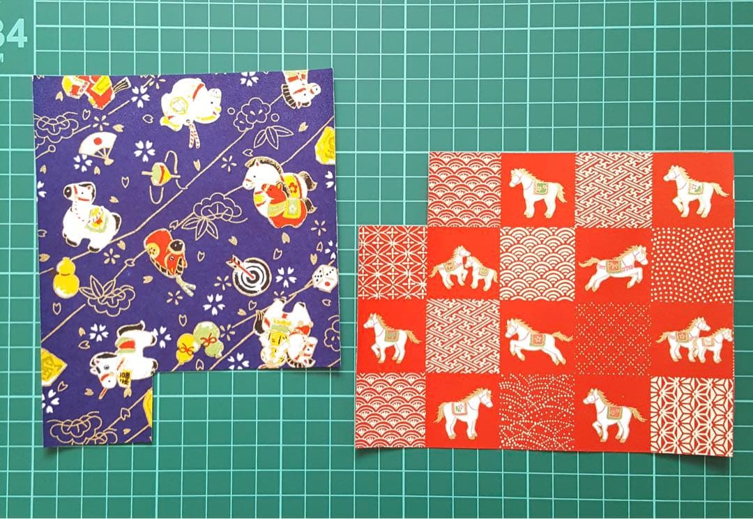 友禅和紙 友禅紙 午 午年 干支 とんぼ トンボ うさぎ ウサギ 紅葉 もみじ