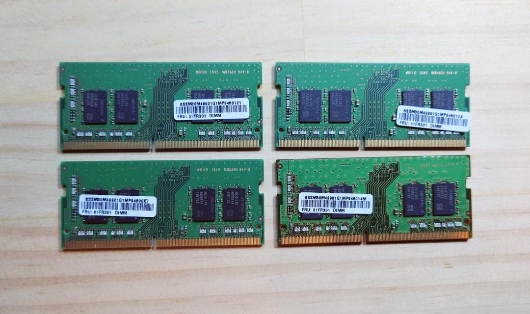 Samsung DDR4 32GB (8GB×4枚)メモリー 2400MHz