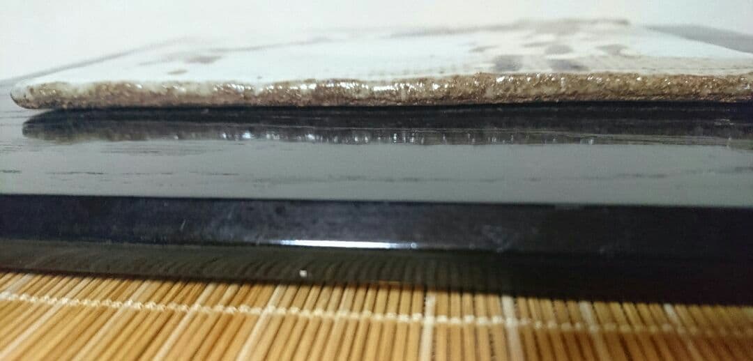 冬柴文廣 陶板画 梅 萬古焼