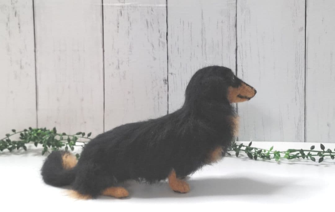 ミニチュアダックス♡ブラックタン♡羊毛フェルト♡ハンドメイド♪