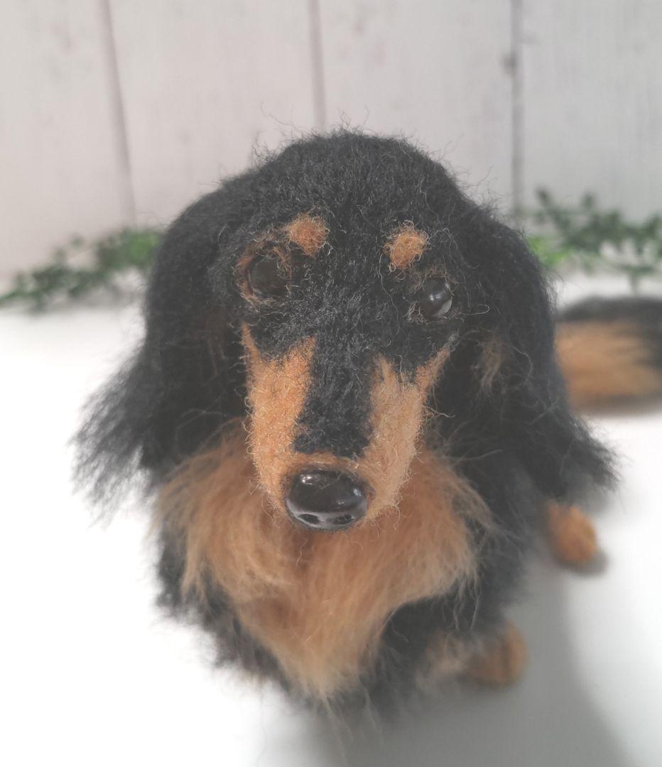 ミニチュアダックス♡ブラックタン♡羊毛フェルト♡ハンドメイド♪