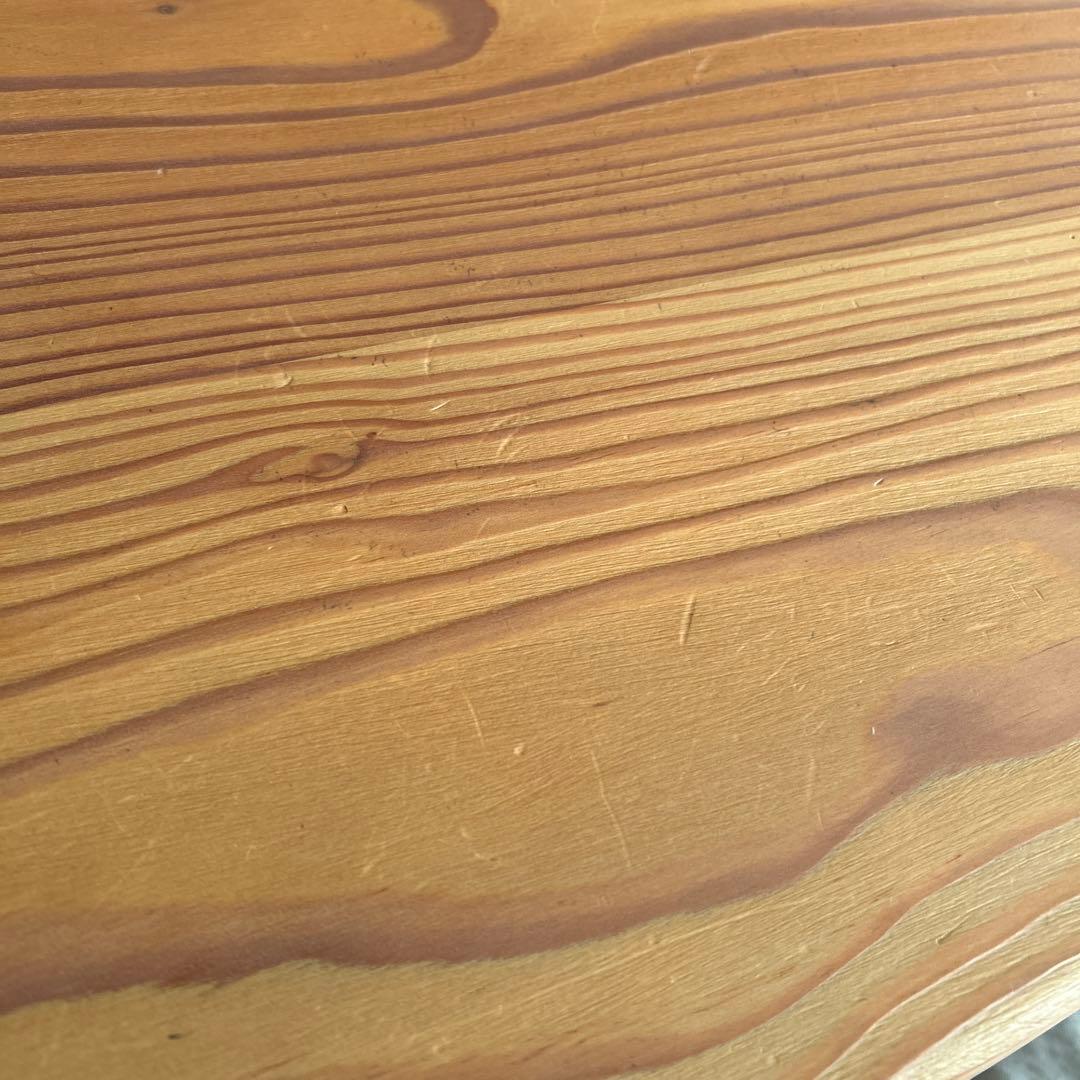 飛騨産業キツツキ　直径約１m/高さ30cm木製座卓