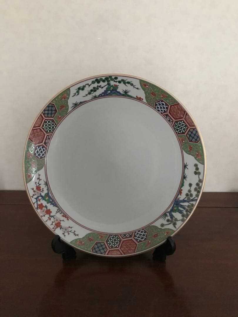 【新品】有田焼 松九寿門作 飾り皿　大皿