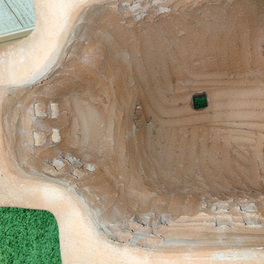 テラコッタ　クリスマス　ハウス　家　ホーム　煙突　キャンドル　ライト　ランプ