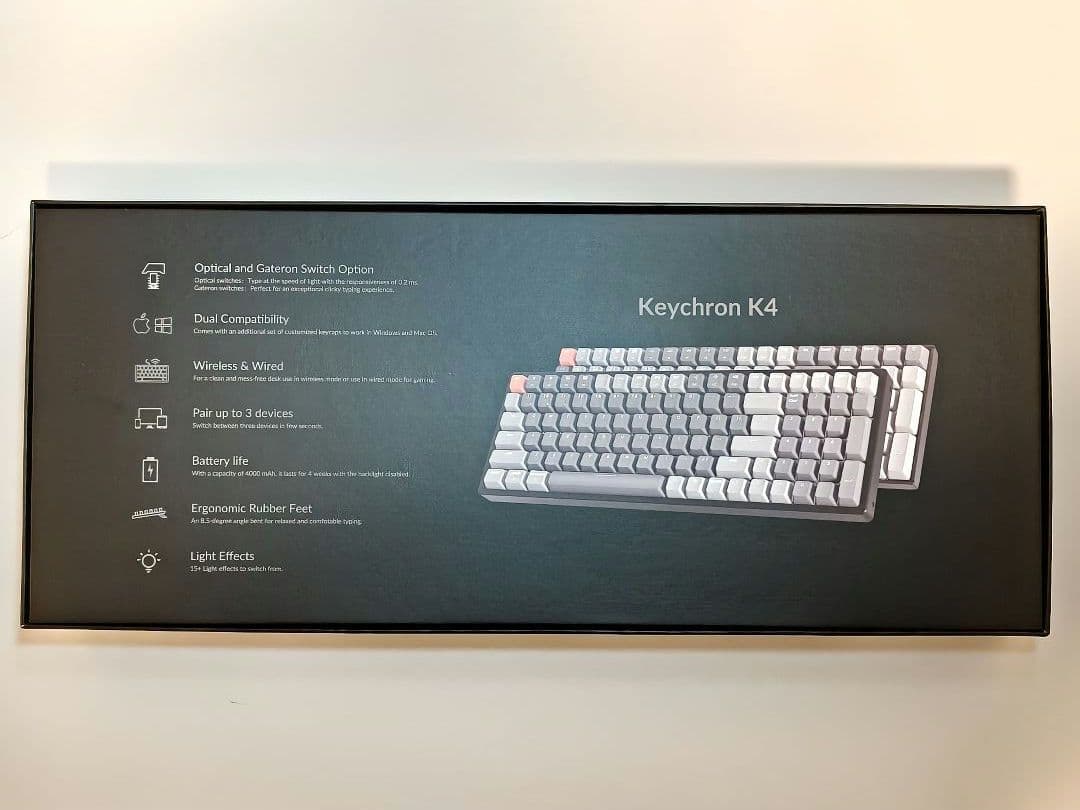 Keychron K4 96% ワイヤレスメカニカルキーボード JIS配列 赤軸