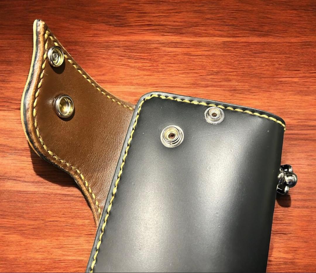 Gravy Leather バイカー 長財布 姫路 コードバン シルバー925