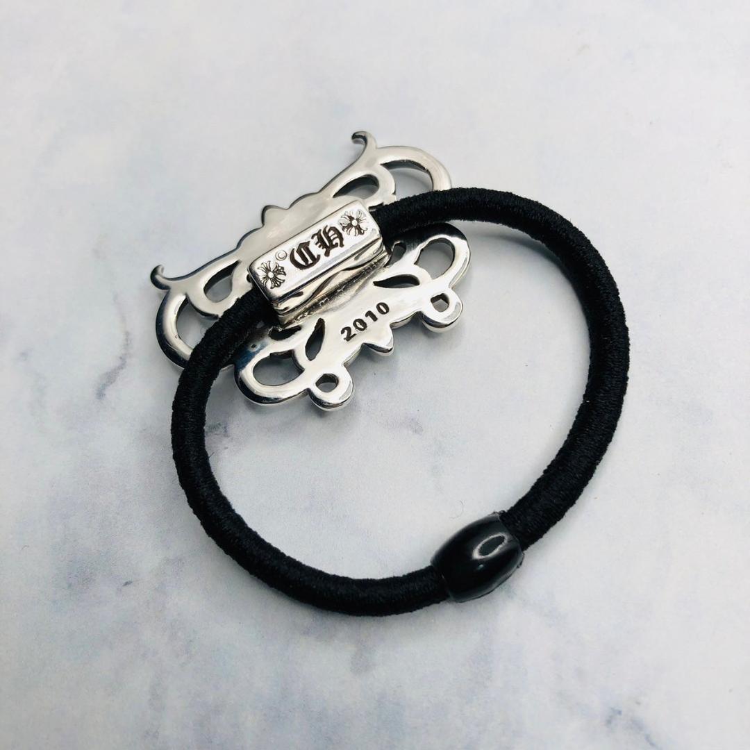 シルバー925 ヘアゴム　フローラル　人気　新品　3-34　9705